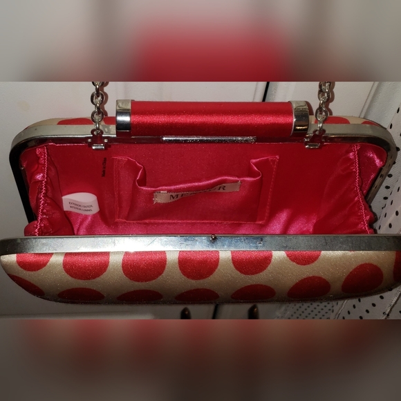 Hot Pink Polka Dot Clutch Purse - Picture 5 of 7